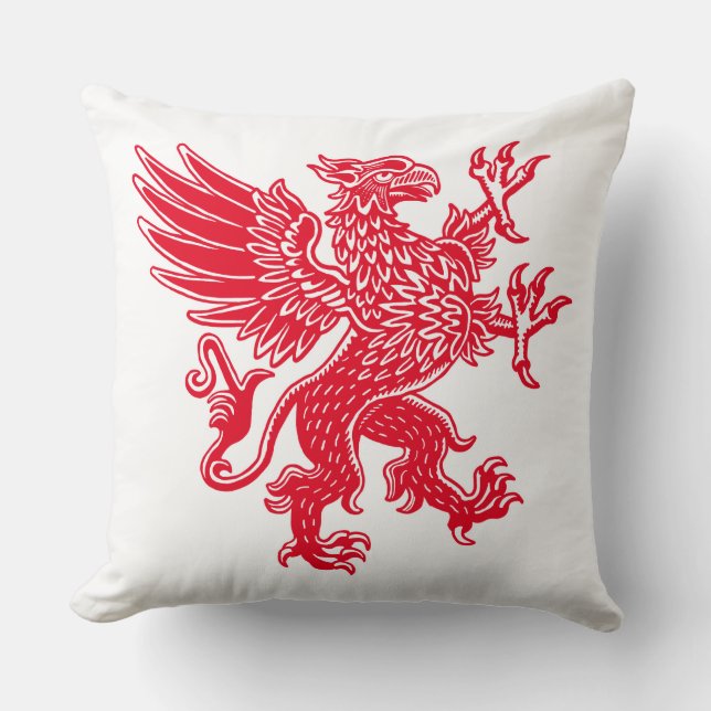 Griffin - Red Cushion (Front)