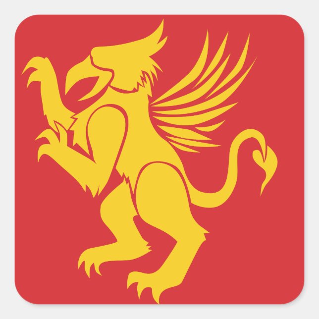 Griffin Square Sticker (Front)