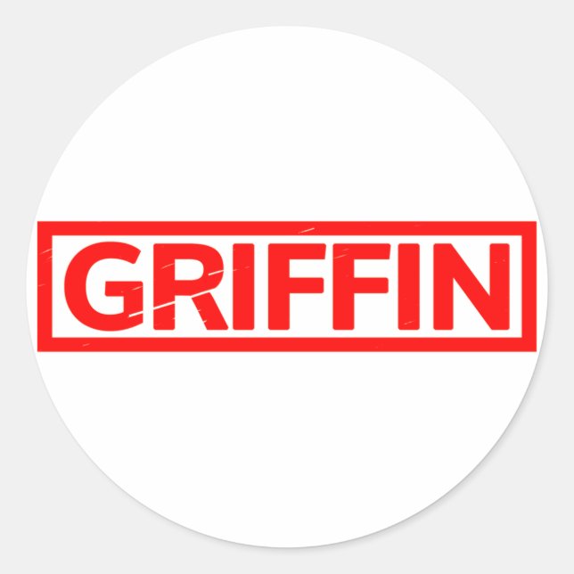 Griffin Stamp Classic Round Sticker (Front)