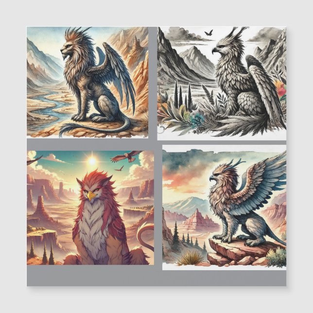 Griffins, Dragons, & Desolate landscapes (Front)