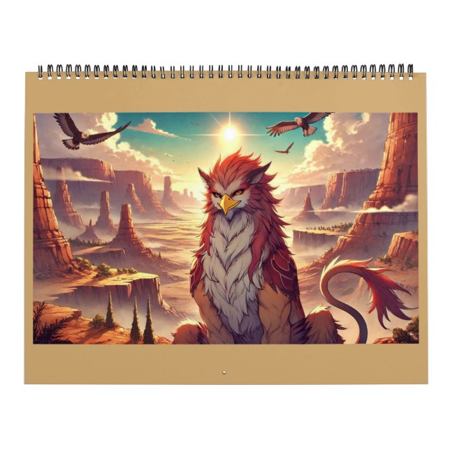 Griffins, Dragons, & Desolate landscapes Calendar (Cover)