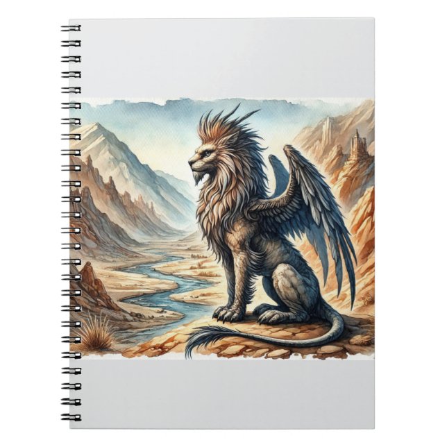 Griffins, Dragons, & Desolate landscapes Notebook (Front)