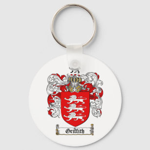 GRIFFITH FAMILY CREST -  GRIFFITH COAT OF ARMS KEY RING