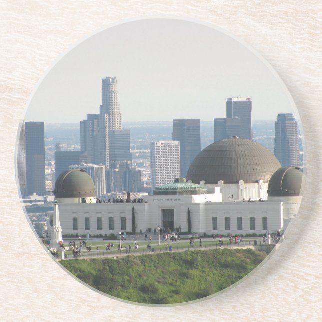 Griffith Observatory and Downtown Los Angeles Coaster (Front)