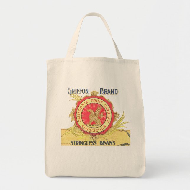 GRIFFON BRAND BEANS TOTE BAG (Front)