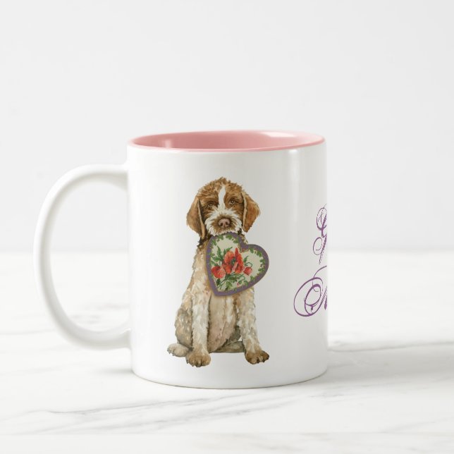 Griffon Heart Mum Two-Tone Coffee Mug (Left)
