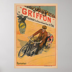 Griffon Vintage Bicycle Poster Prints