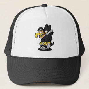 Griffon Vulture cartoon choose background colour Trucker Hat