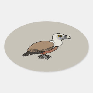 Griffon Vulture Oval Sticker