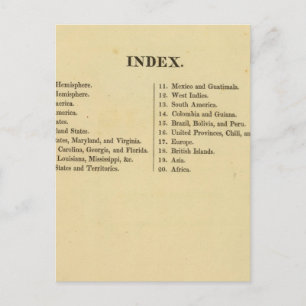 Grigg's American school atlas Postcard