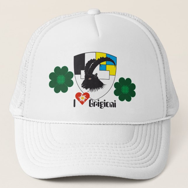 Grigioni Svizzera Mütze Trucker Hat (Front)