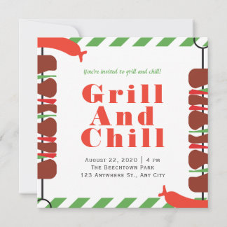 Grill And Chill Invitations & Announcements