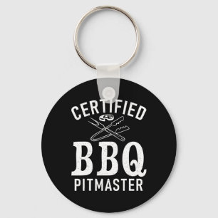 Grill Barbecue Grilling Certified Bbq Pitmaster Key Ring