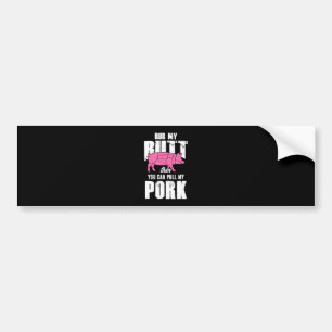 Grill BBQ Barbecue Pork Meat Grill Master Smoker Bumper Sticker