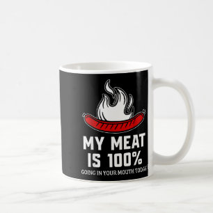 Grill Chef Sausage Humour Spicy Bbq Quote Graphic Coffee Mug
