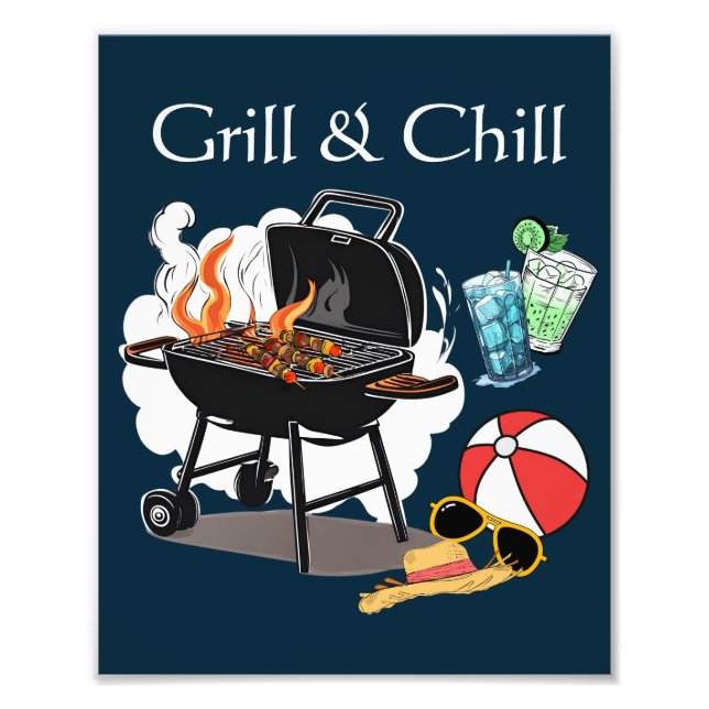 Grill & Chill Photo Print (Front)