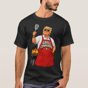 Grill Commander Barbecue Apron Graphic T-Shirt
