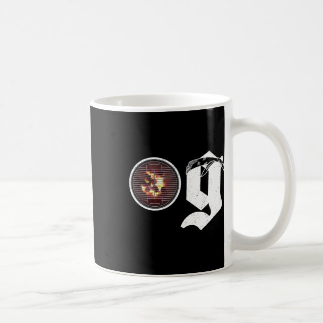 Grill Dad Father Og Griller Funny Bbq Barbeque Pit Coffee Mug (Right)