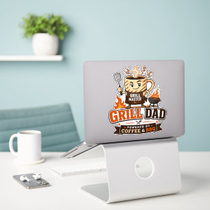 Grill Dad Powered By Coffee And BBQ Funny Dad