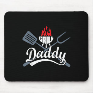 Grill Daddy Bbq Barbecue Gifts Men Dad Fathers Day Mouse Pad