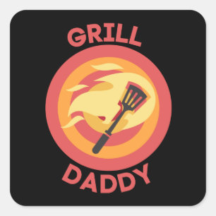 GRILL DADDY SQUARE STICKER