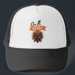 Grill Daddy Vintage Father`s Day  Trucker Hat<br><div class="desc">Grill Daddy Vintage Father`s Day Trucker Hat. The design has grill supply for dad in retro and vintage effect. You can change any text. This personalised grill hat is a perfect keepsake gift for a dad for Father`s Day,  birthday or Christmas.</div>