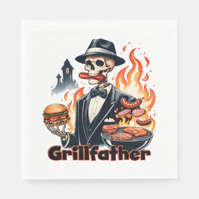 Grill Father Napkin (Front)