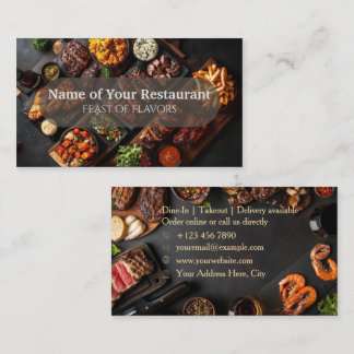 Grill & Greens Restaurant Business Card