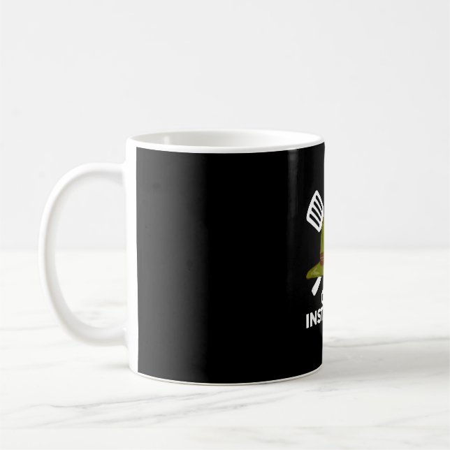 Grill instructor funny bbq pitmaster grilling dad coffee mug (Left)