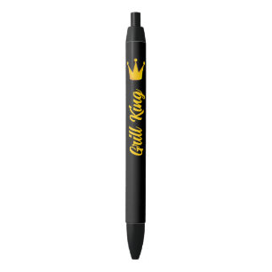Grill King Crown Black Ink Pen