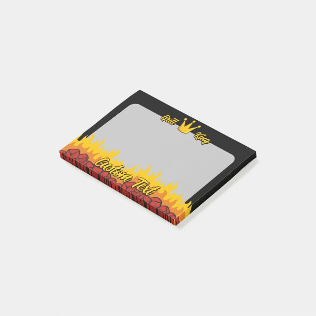 Grill King Crown Post-it Notes (Angled)
