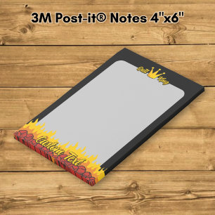 Grill King Crown Post-it Notes