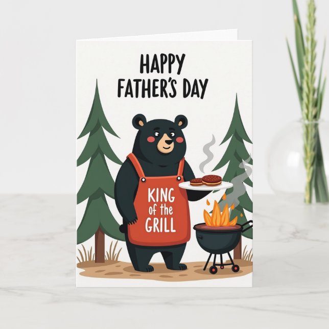 Grill King Fathers Day Card (Front)