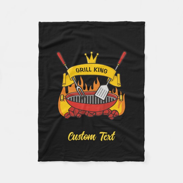 Grill King Fleece Blanket (Front)