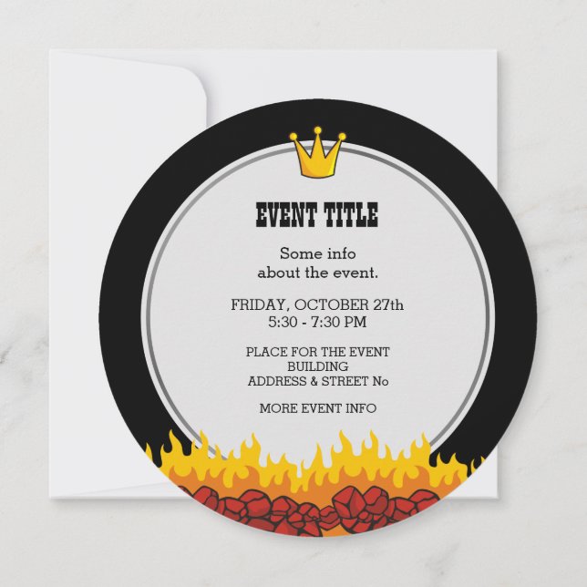 Grill King Invitation (Back)