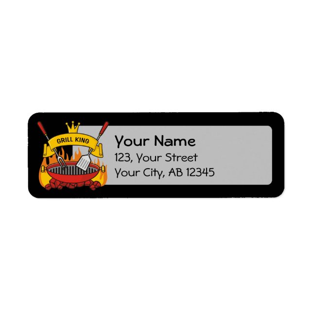 Grill King Return Address Label (Front)