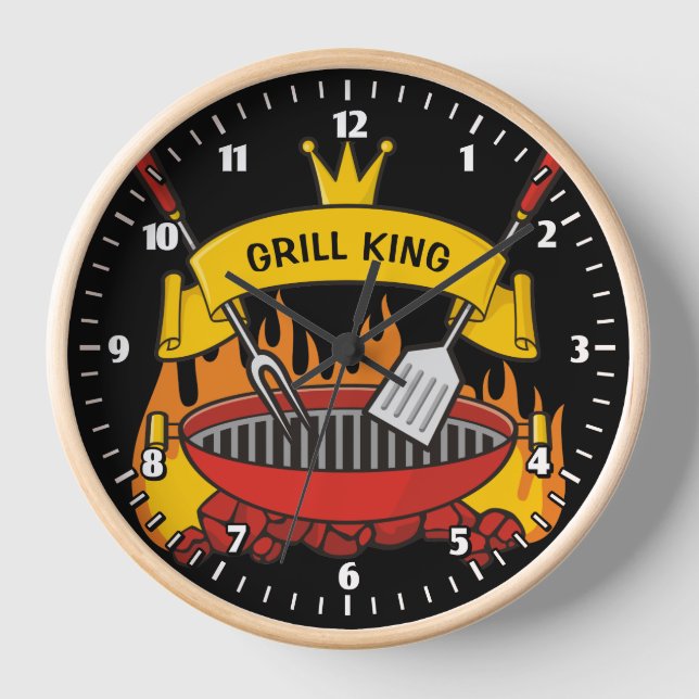 Grill King Wall Clock (Front)