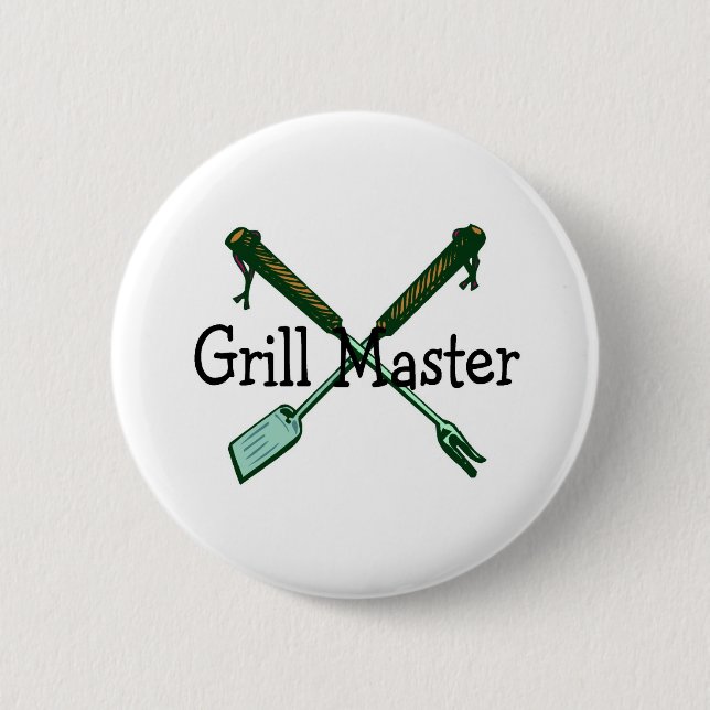 Grill Master 6 Cm Round Badge (Front)