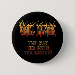 Grill Master 6 Cm Round Badge