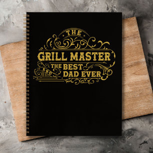 Grill Master and Best Dad Ever Fathers Day Recipe Notebook
