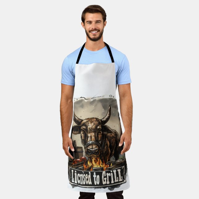 "Grill Master" Apron (Worn)