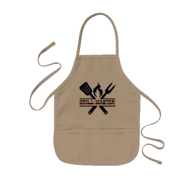 Grill Master Apron – BBQ Enthusiast Apron  (Front)
