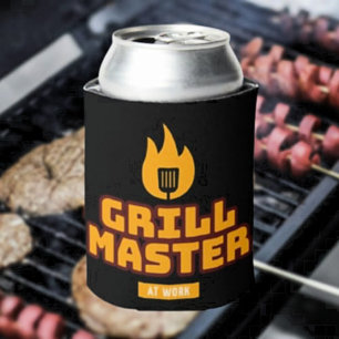 Grill Master At Work Can Cooler