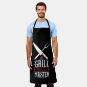 Grill Master Barbeque BBQ Personalised Apron (Worn)