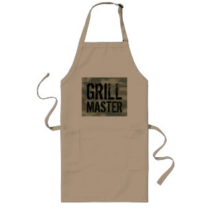 Grill Master BBQ apron with pixel army camouflage