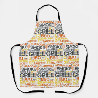 Grill Master BBQ Typography Apron