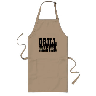 Grill master big BBQ apron for men | beige