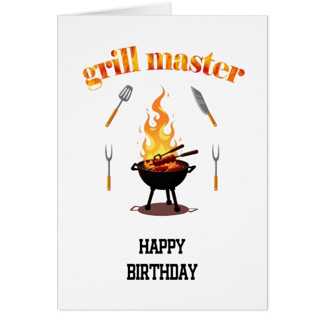 Grill Master Birthday  (Front)