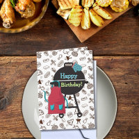 Grill Master Birthday Card with Fun BBQ Theme
