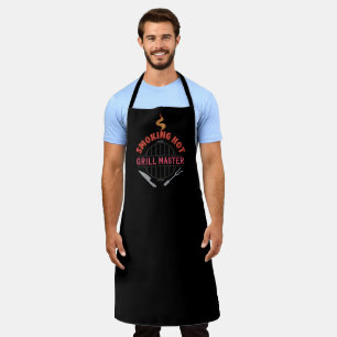 Grill Master Black Smoking Hot BBQ Apron
